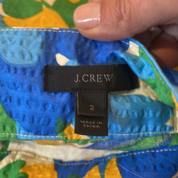 J Crew women's Tie Waist Morning Floral Seersucker Pencil Skirt - Picture 12 of 12